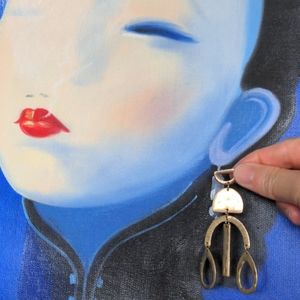 ANTHROPOLOGIE Bold Statement Earrings